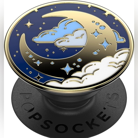 PopSocket Other - Popsockets Enamel Fly Me To The Moon top and base starry night crescent moon new